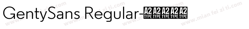 GentySans Regular字体转换